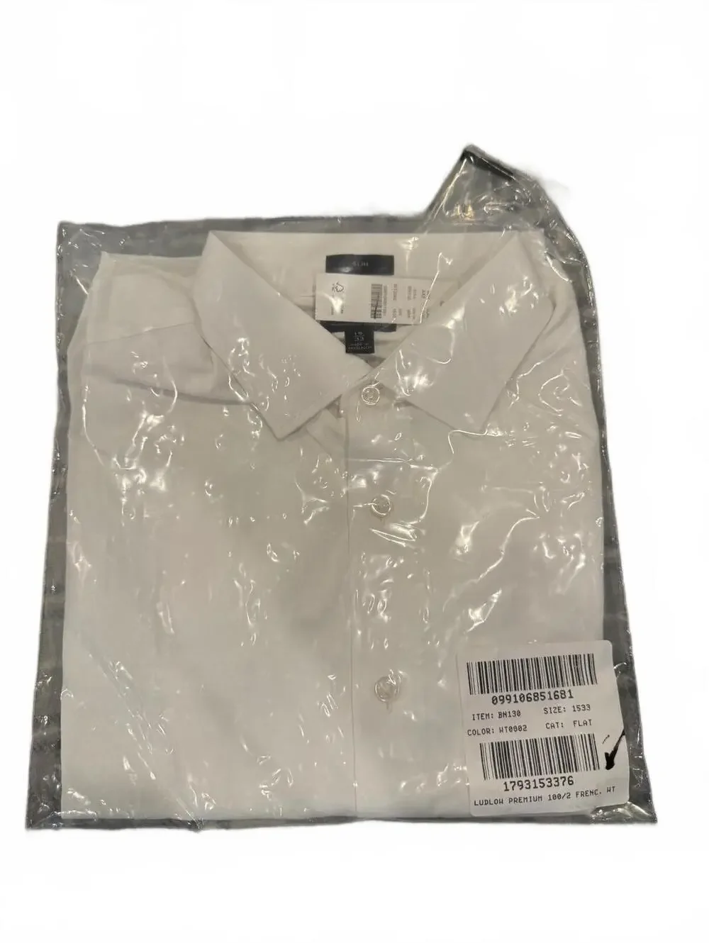 J.Crew Ludlow Premium fine cotton dress shirt with french cuffs 15/33